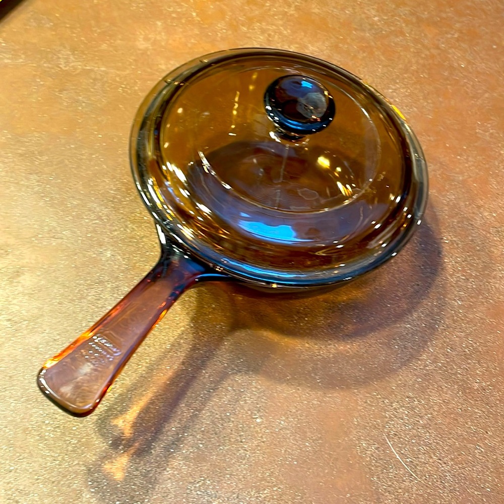 Corning Vision 1 liter / Covered Saucepan Corningware Amber Vision Sauce Pan